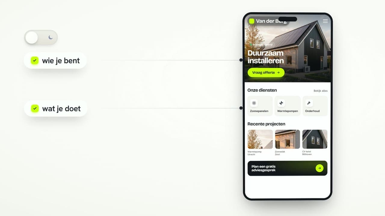 Zo maken wij je site